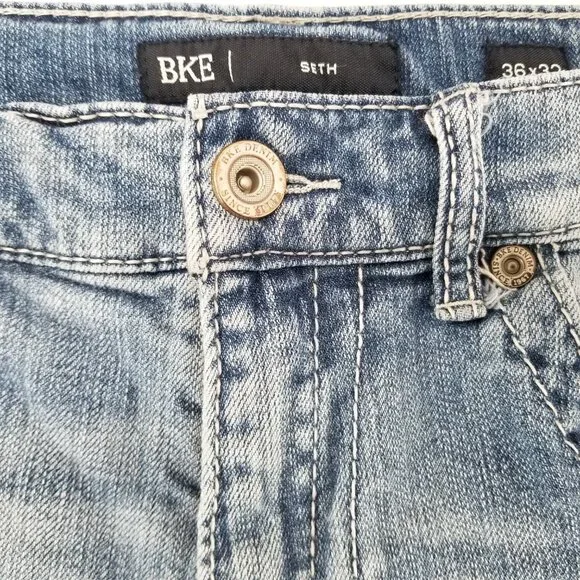 BKE Seth Straight Leg Jeans Men’s  Regular Light Wash 36 X 32 - Picture 8 of 11